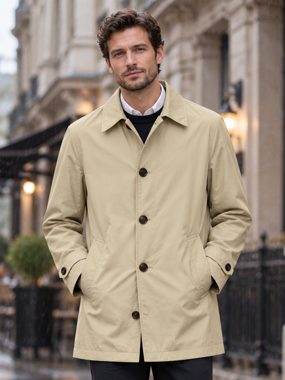 🔥LAST DAY SALE 50% OFF !!🏆Men’s Classic Single-Breasted City Coat