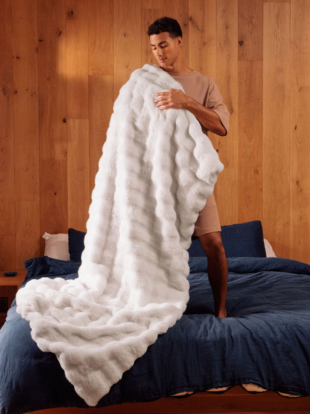 CozyAura Heated Lavender Blanket