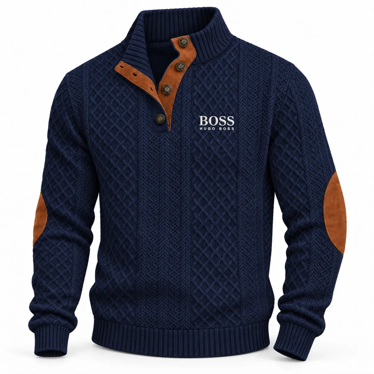 Men’s Heritage Button-Neck Knit Sweater