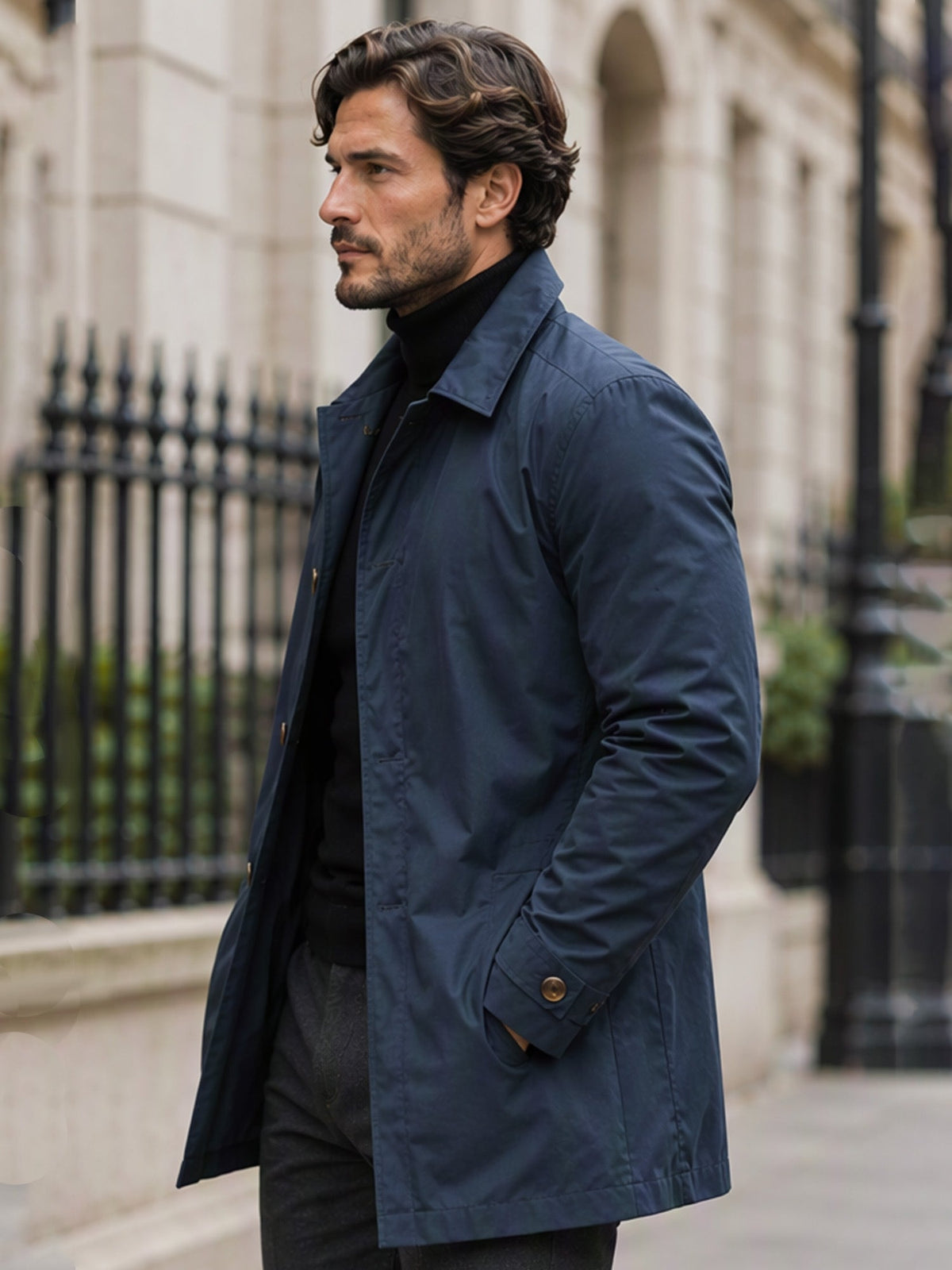 🔥LAST DAY SALE 50% OFF !!🏆Men’s Classic Single-Breasted City Coat