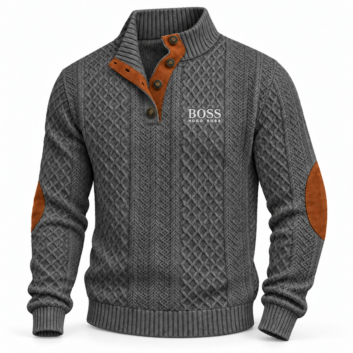 Men’s Heritage Button-Neck Knit Sweater