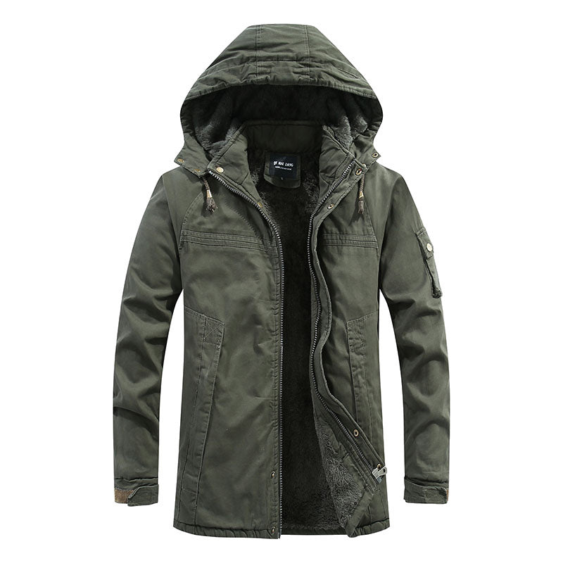 🔔 Letzte 100 Stück – nur solange der Vorrat reicht! Warme Herren-Arbeitsjacke mit Kapuze und weichem Futter
