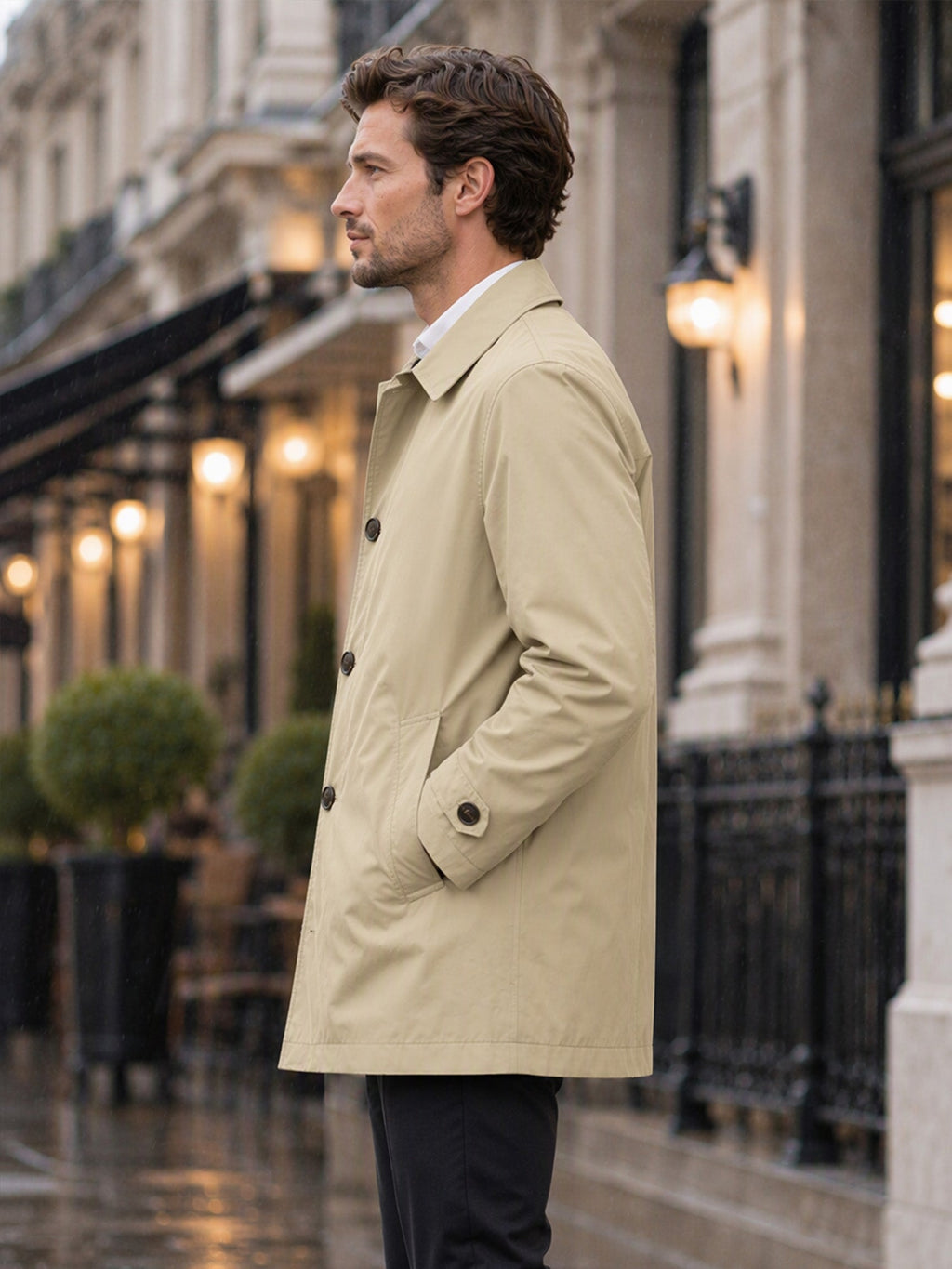 🔥LAST DAY SALE 50% OFF !!🏆Men’s Classic Single-Breasted City Coat
