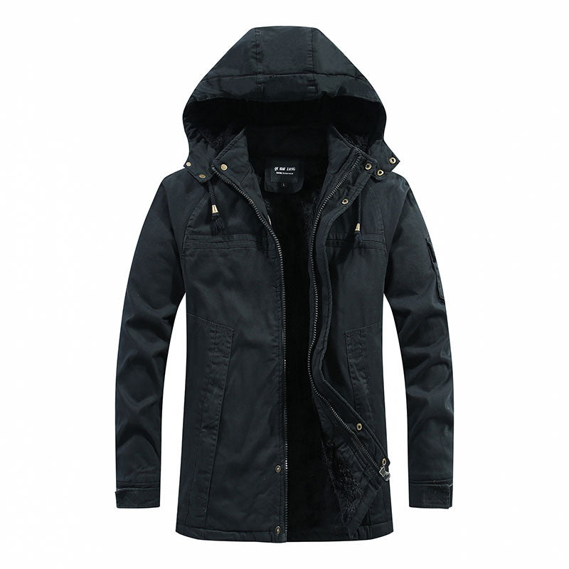 🔔 Letzte 100 Stück – nur solange der Vorrat reicht! Warme Herren-Arbeitsjacke mit Kapuze und weichem Futter