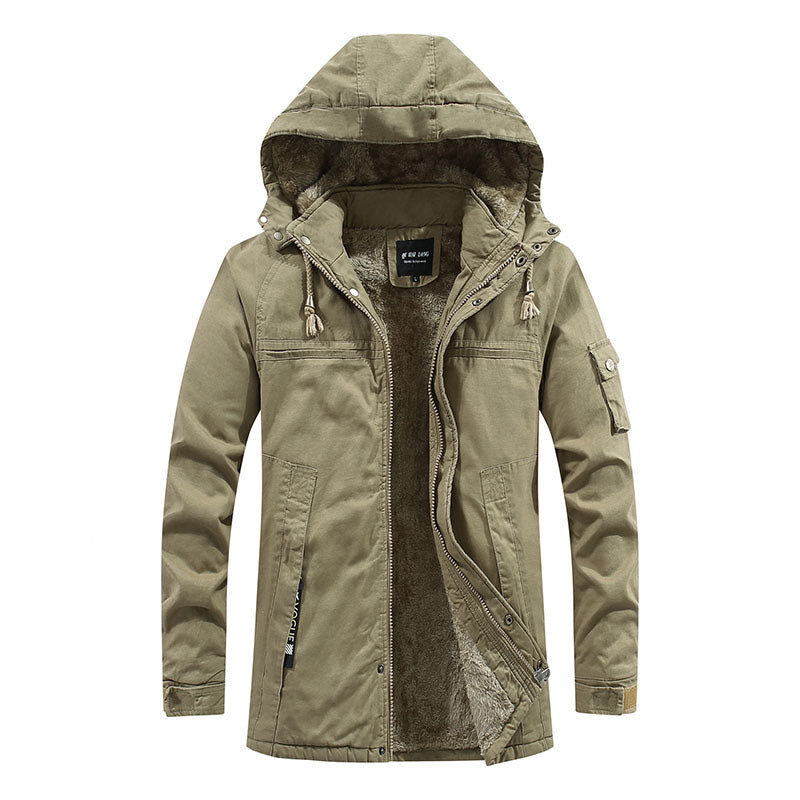 🔔 Letzte 100 Stück – nur solange der Vorrat reicht! Warme Herren-Arbeitsjacke mit Kapuze und weichem Futter