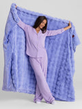 CozyAura Heated Lavender Blanket