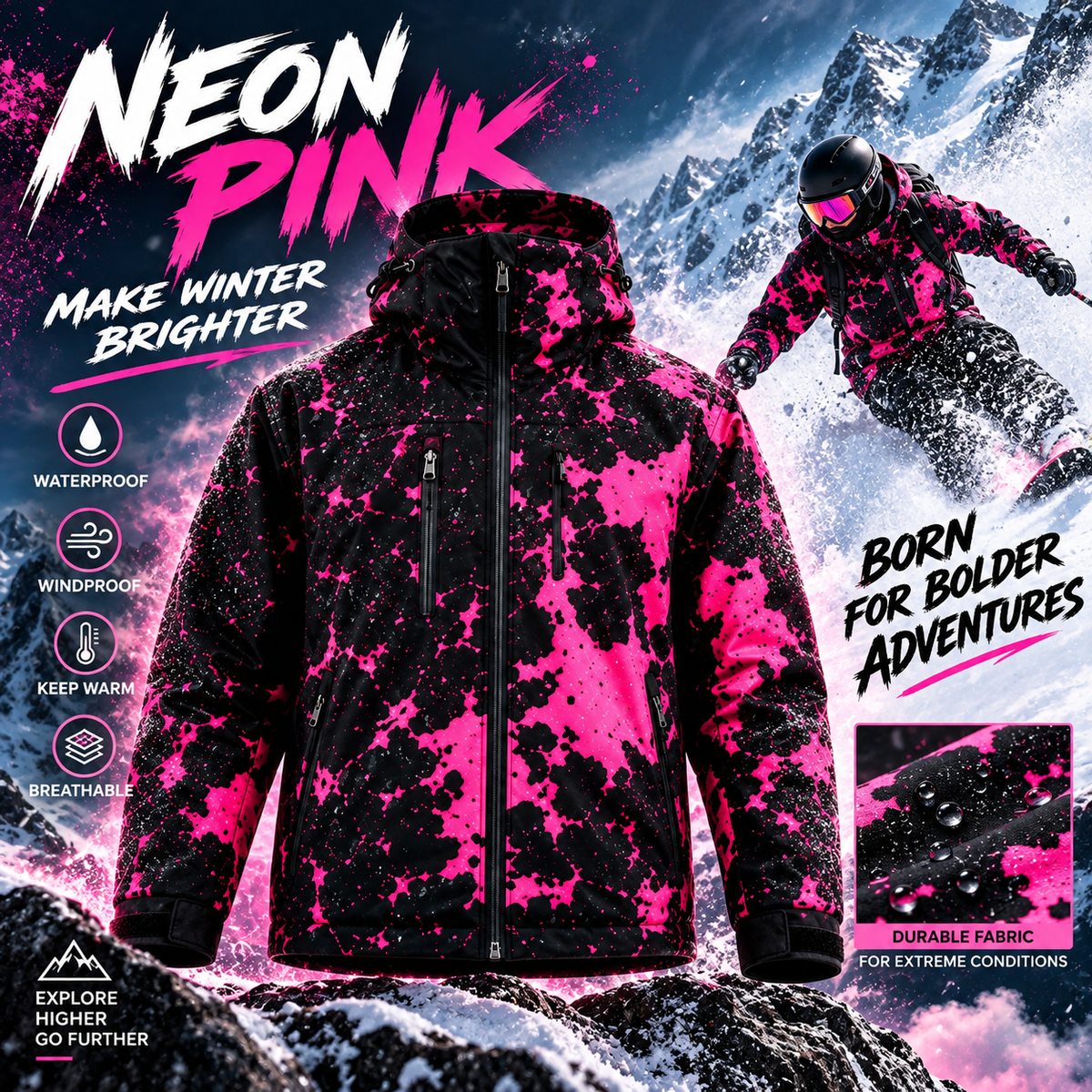 ❄️ArcticShift Color-Reactive Snow Jacket🏂