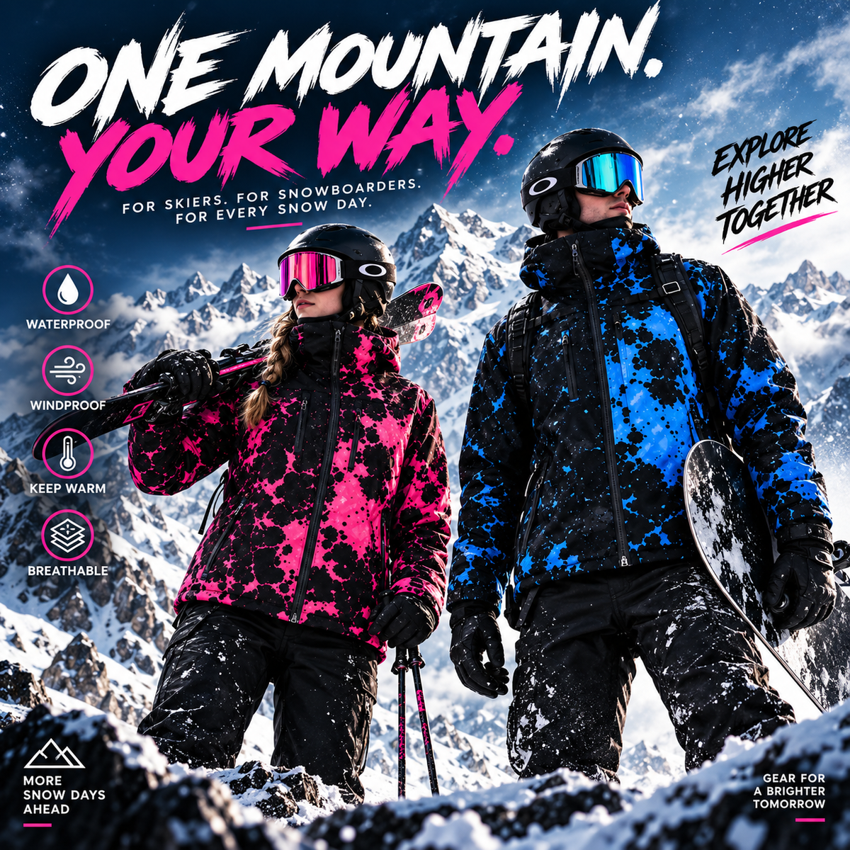 ❄️ArcticShift Color-Reactive Snow Jacket🏂