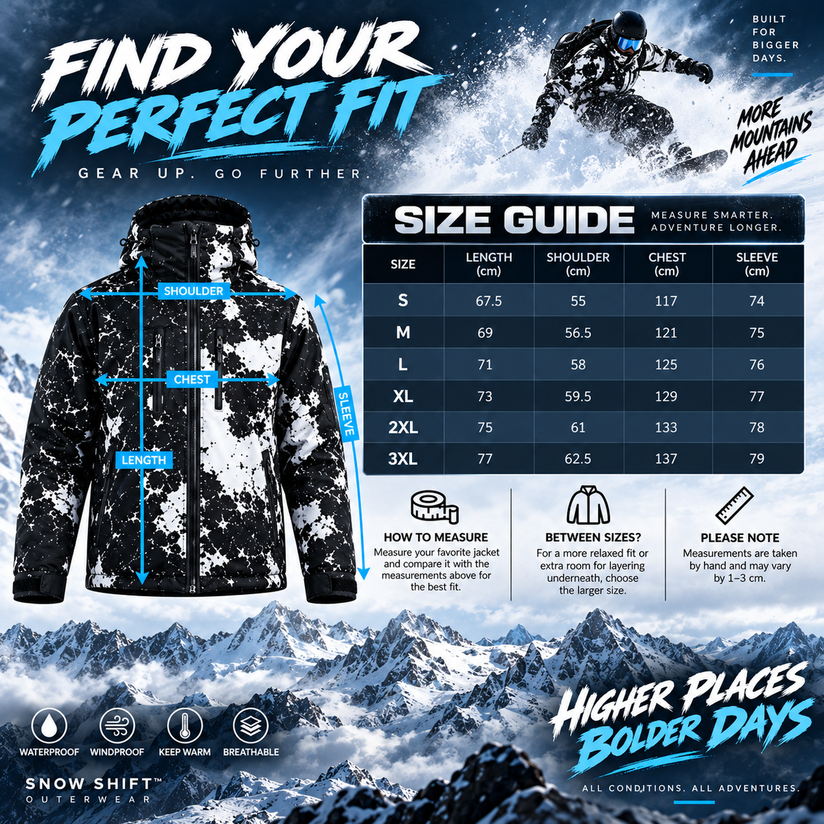❄️ArcticShift Color-Reactive Snow Jacket🏂