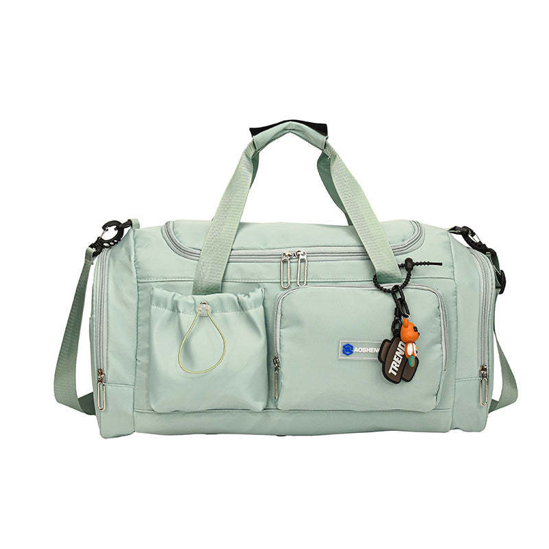 Women's Large Capacity Travel Duffel Bag With Shoe Compartment