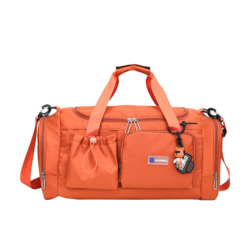 Women's Large Capacity Travel Duffel Bag With Shoe Compartment