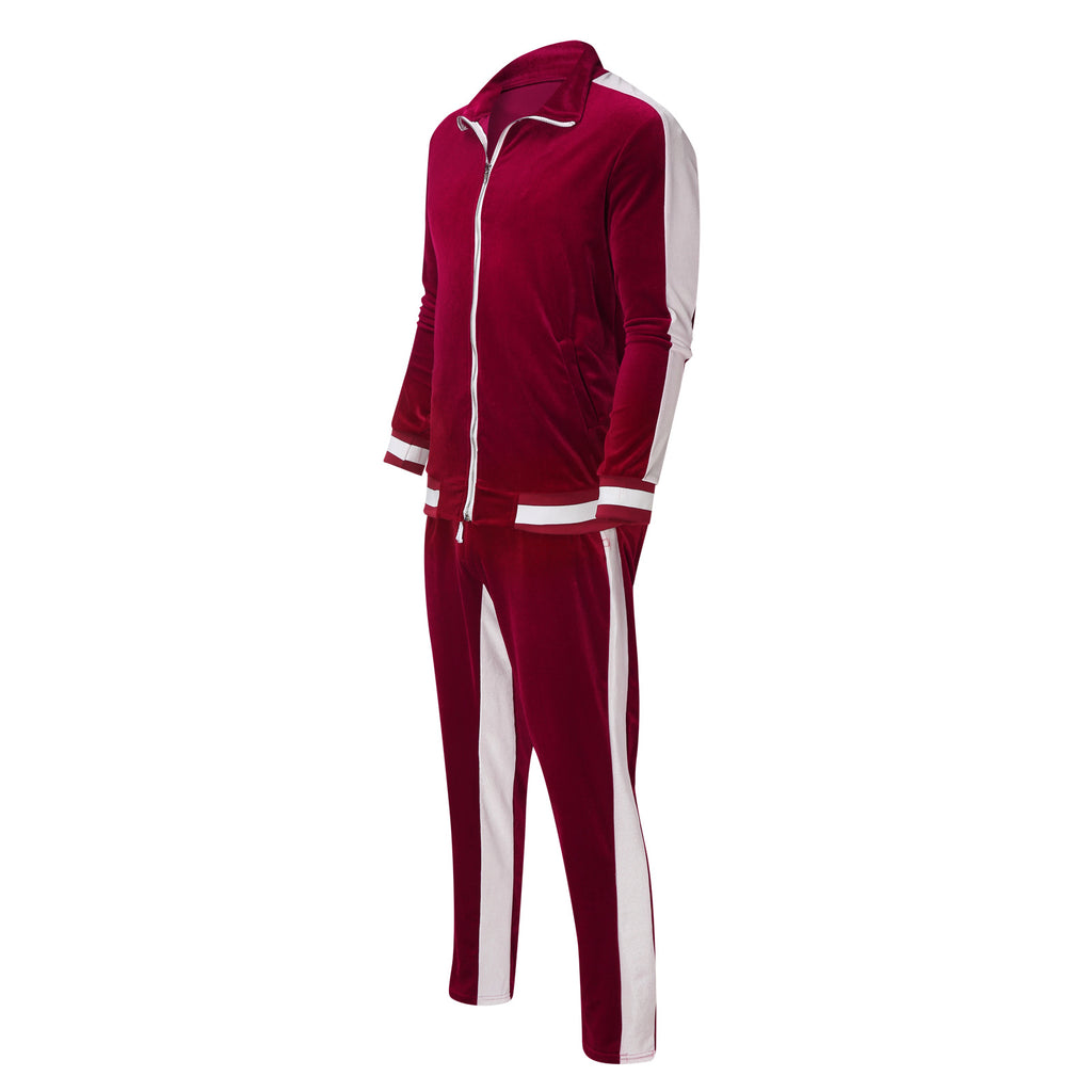 🔥LAST DAY SALE 50% OFF !!🏆 Men's Velour Tracksuit Set