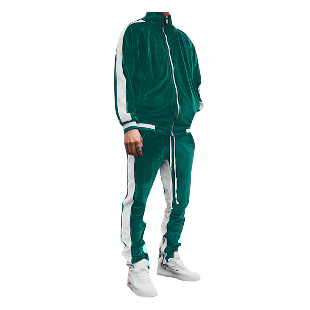 🔥LAST DAY SALE 50% OFF !!🏆 Men's Velour Tracksuit Set