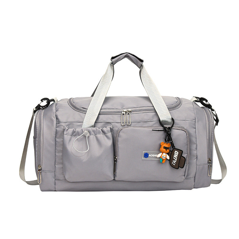 Women's Large Capacity Travel Duffel Bag With Shoe Compartment