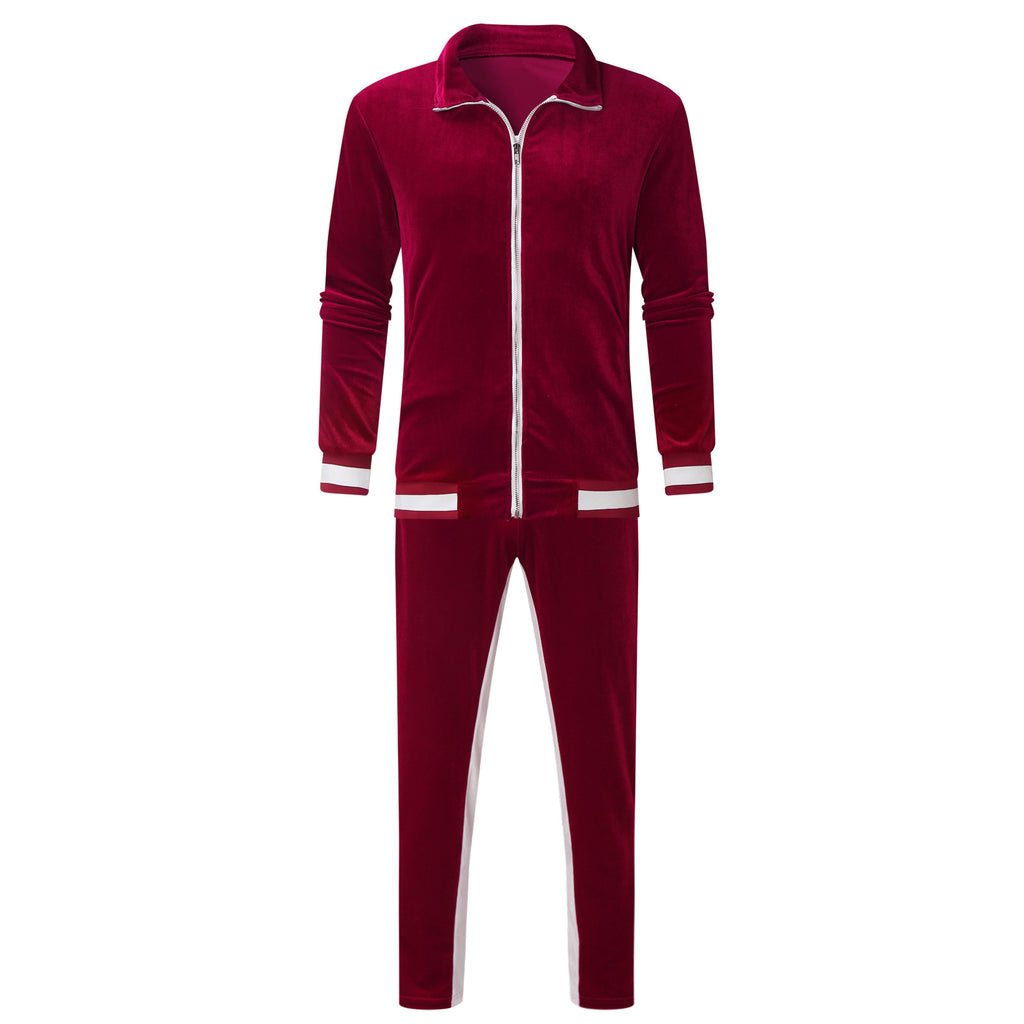 🔥LAST DAY SALE 50% OFF !!🏆 Men's Velour Tracksuit Set