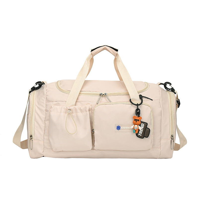 Women's Large Capacity Travel Duffel Bag With Shoe Compartment