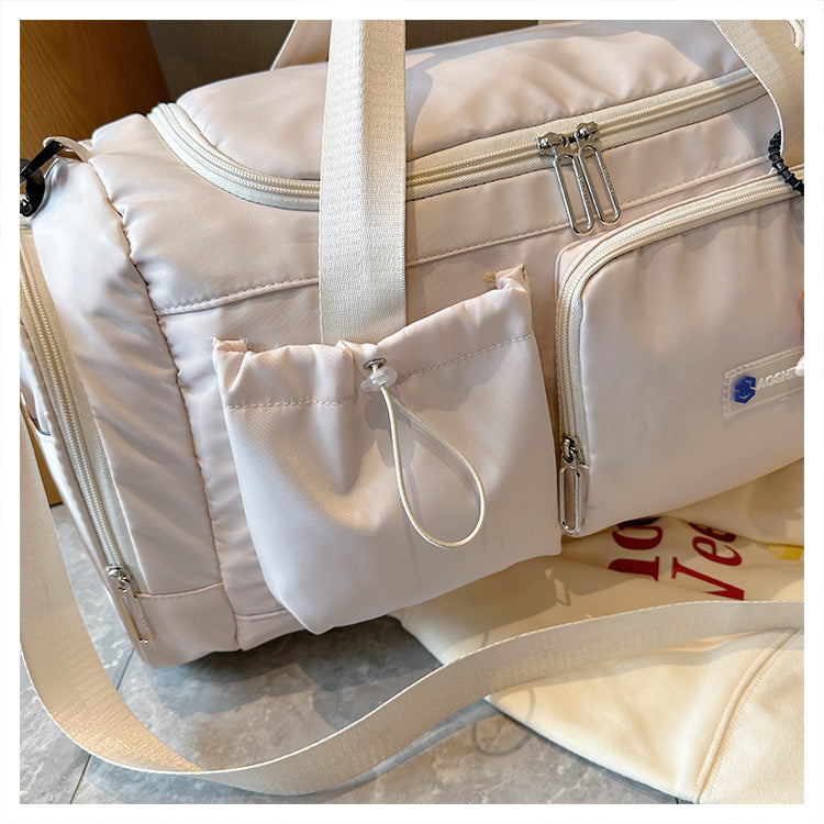 Women's Large Capacity Travel Duffel Bag With Shoe Compartment