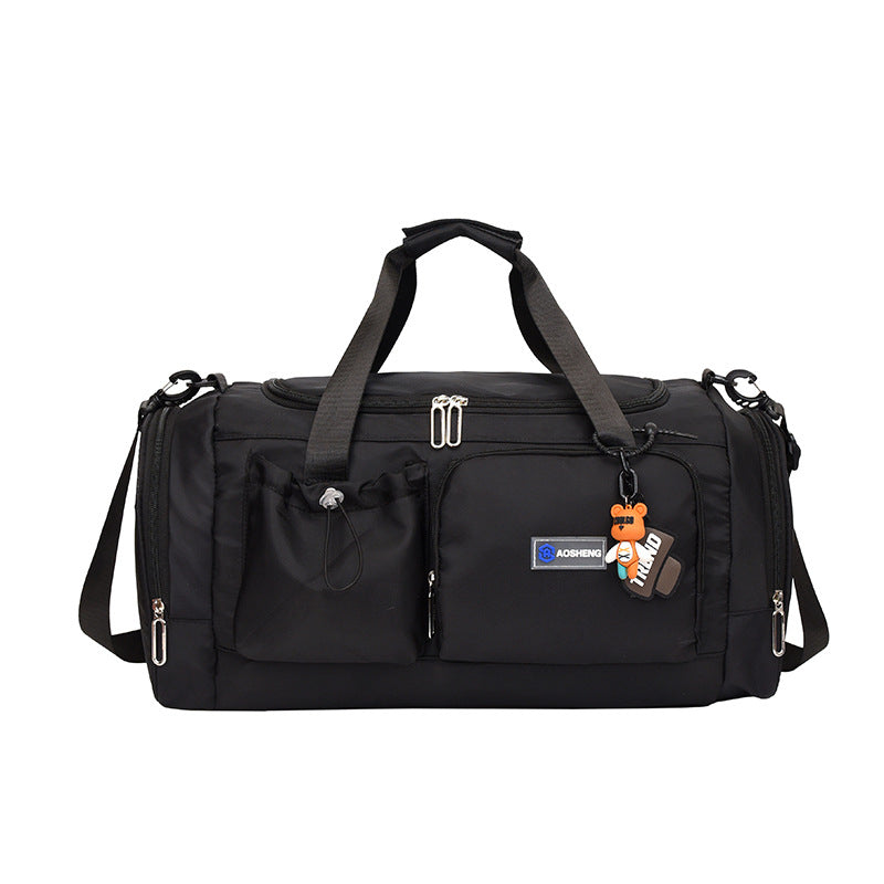 Women's Large Capacity Travel Duffel Bag With Shoe Compartment
