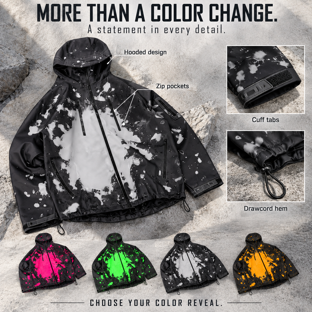 🎁Hot Sale 49% OFF🏆 ChromaShift Color-Changing Waterproof Jacket