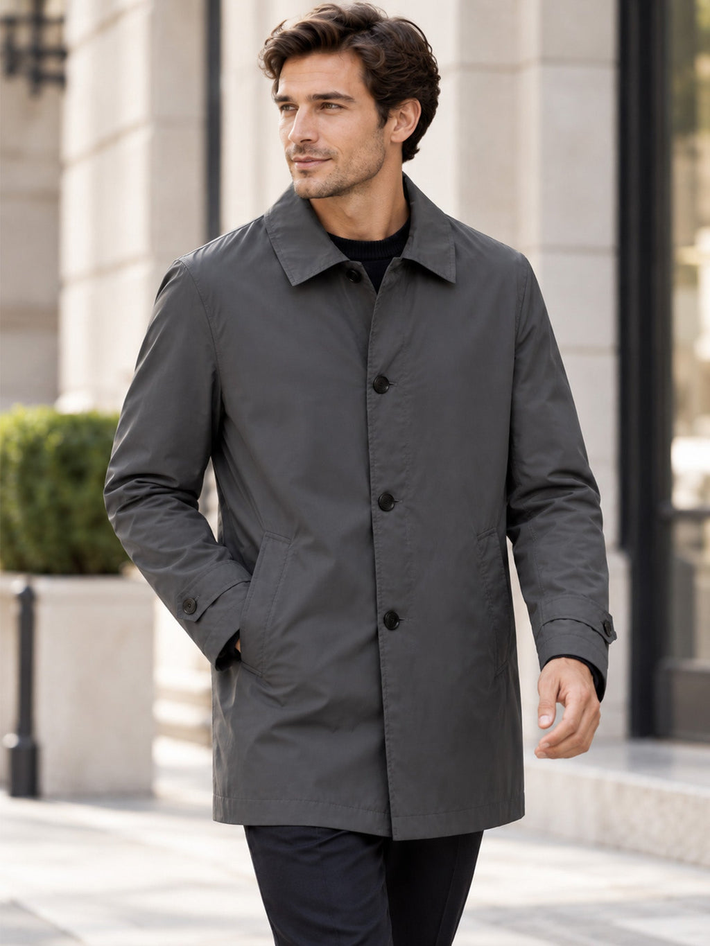🔥LAST DAY SALE 50% OFF !!🏆Men’s Classic Single-Breasted City Coat