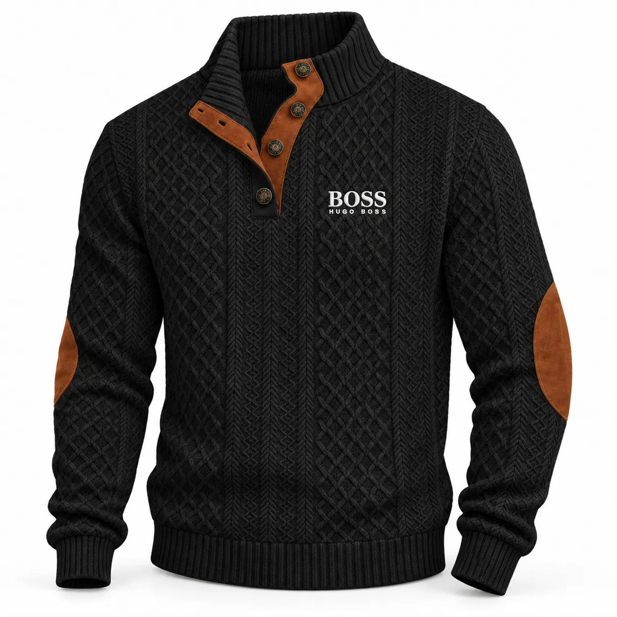 Men’s Heritage Button-Neck Knit Sweater