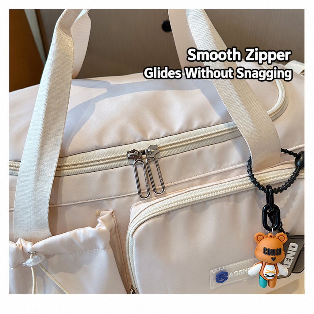 Women's Large Capacity Travel Duffel Bag With Shoe Compartment