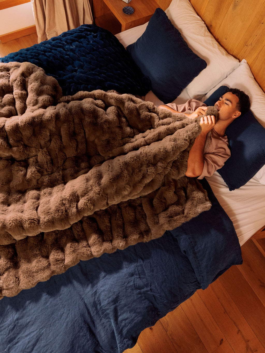 CozyAura Heated Lavender Blanket